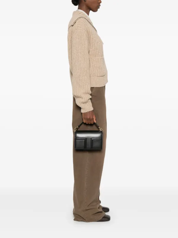 TOTEME T-Flap レザーミニバッグ | ブラック | FARFETCH JP