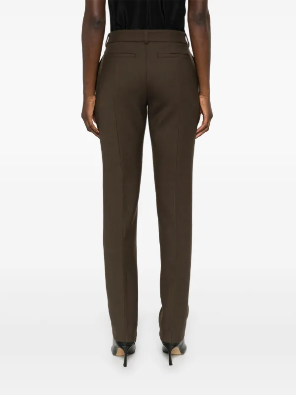 パンツ TOTEME Woman Pants Brown 241WRB1092FB0089 161 TOTEME low-rise Trousers | Brown | FARFETCH