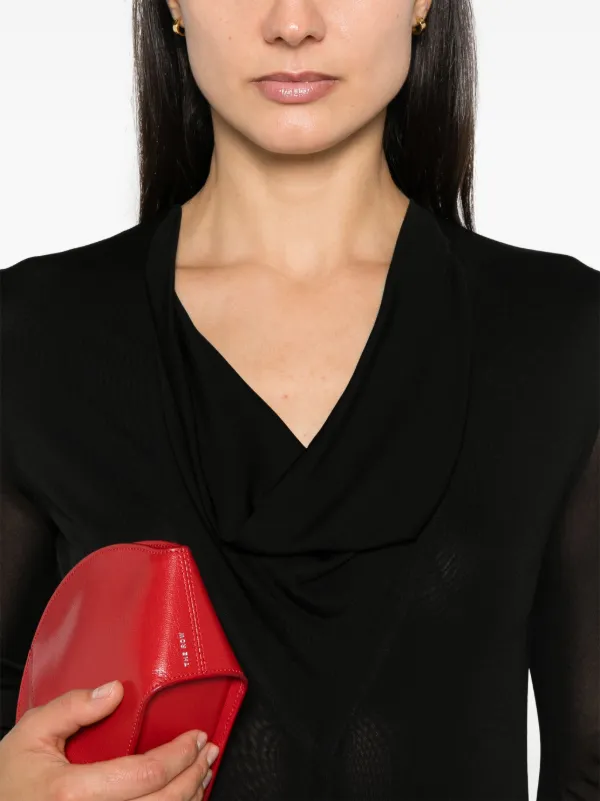 TOTEME ドレープ Vネック ドレス | ブラック | FARFETCH JP TOTEME ドレープ Vネック ドレス | ブラック | FARFETCH JP