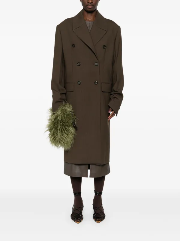 TOTEME Broad Midi Coat | Brown | FARFETCH TW