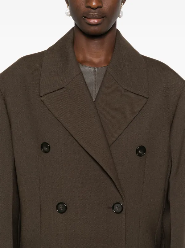 コート TOTEME Woman Coat Brown 234WRTWOU248FB0037 021 TOTEME Woman Coat Brown 234WRTWOU248FB0037 021