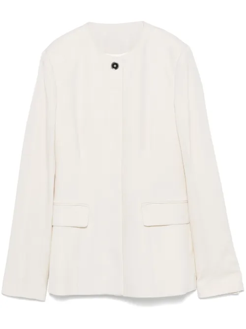 Veste cintrée à design sans col - TOTEME - Modalova