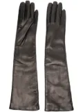 TOTEME long leather gloves - Black