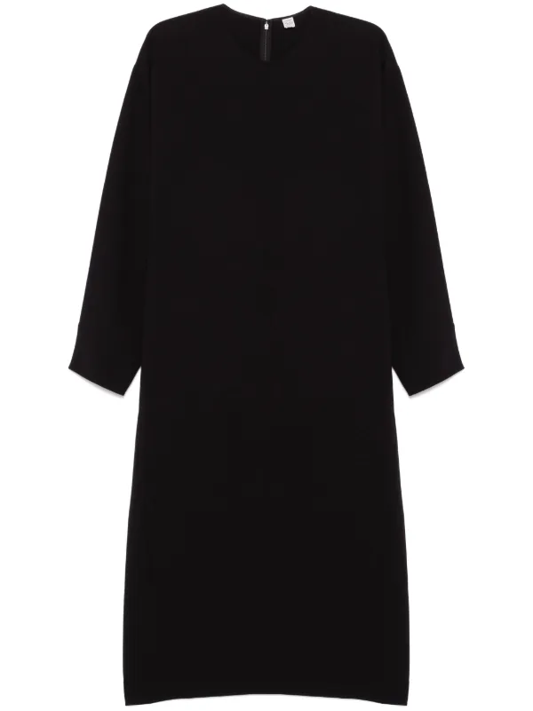【TOTEME】クルーネック ロングドレス TOTEME クルーネック ドレス | ブラック | FARFETCH JP