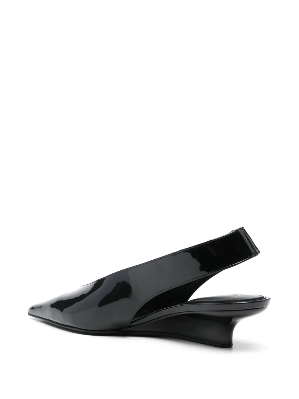 TOTEME 35mm The Wedge-Heel slingback pumps Black