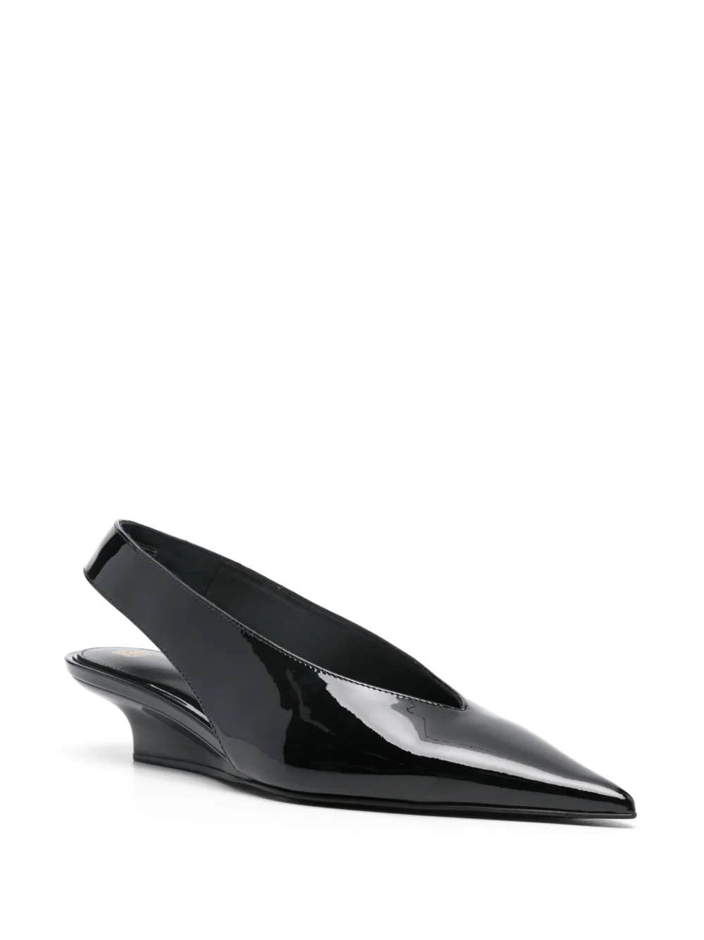 TOTEME 35 mm slingback pumps met sleehak - Zwart