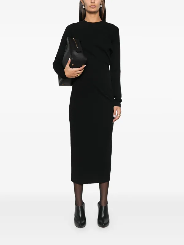 toteme twisted jersey dress Toteme, Twisted Jersey, Black, Kleid Lindner Fashion