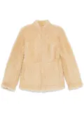 TOTEME Cinched shearling jacket - Neutrals
