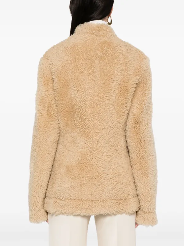 TOTEME Cinched Shearling Jacket | Neutrals | FARFETCH TOTEME Cinched Shearling Jacket | Neutrals | FARFETCH