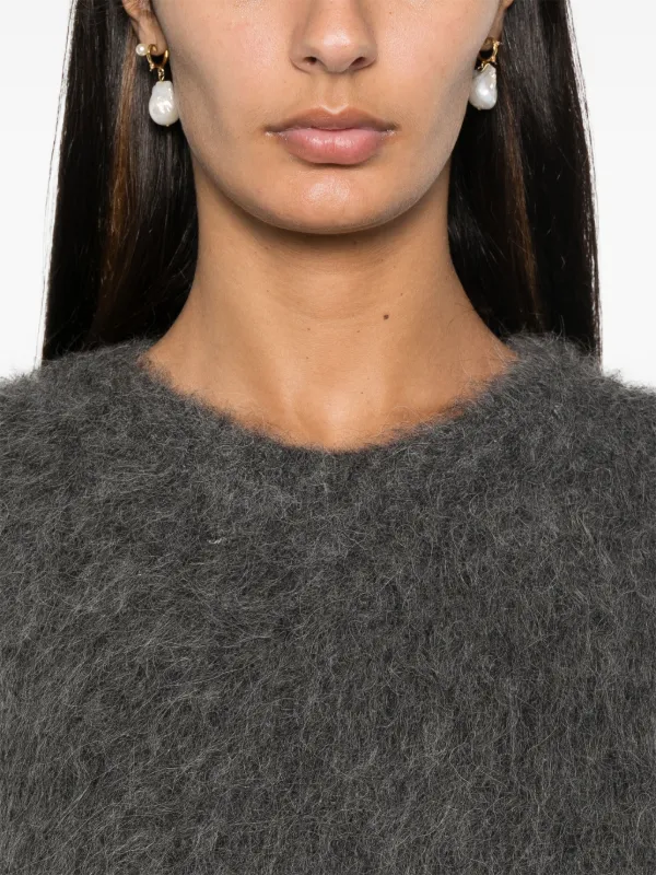 toteme ダークグレー フード付きオーバーサイズニット toteme ダークグレー フード付きオーバーサイズニット 【TOTEME