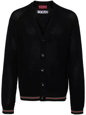 Maison Margiela エルボーパッチ カーディガン | ブラック | FARFETCH JP