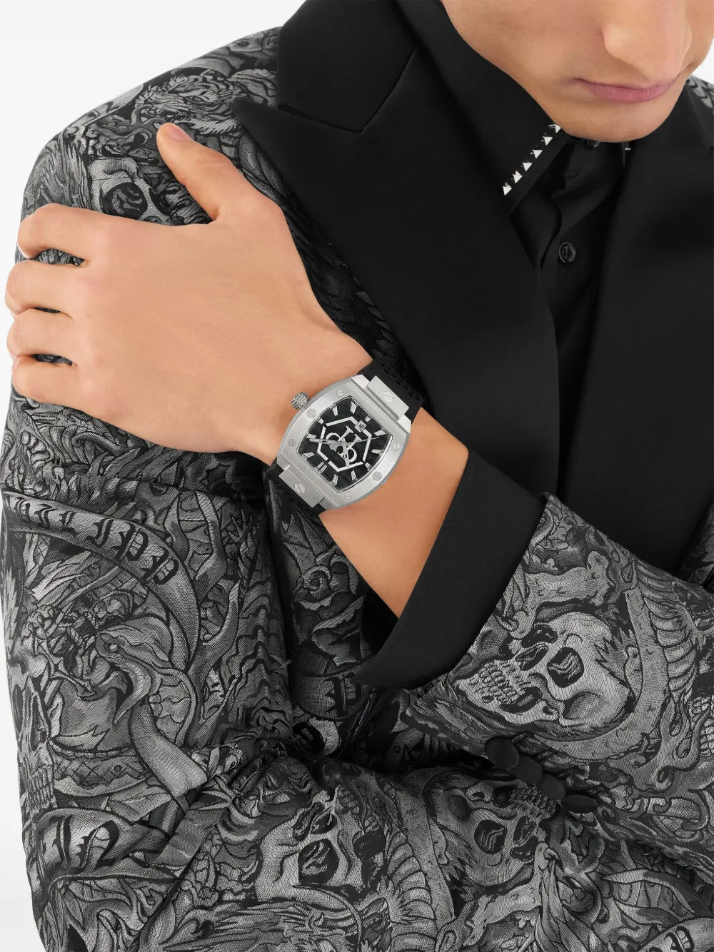 Philipp Plein The Hexagon Phantom 44mm horloge - Zwart