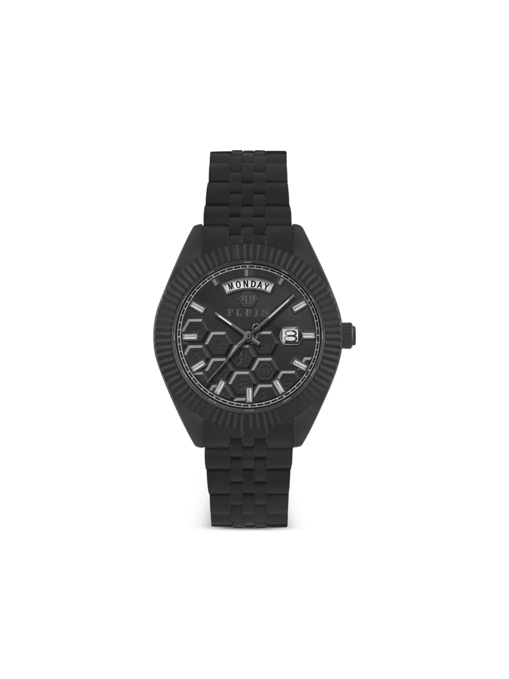 Philipp Plein Date Superlative 42mm 腕時計 - ブラック Philipp Plein Date Superlative 42mm 腕時計 - ブラック