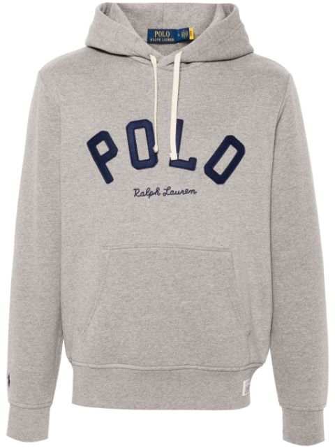 Polo Ralph Lauren logo-patch melange hoodie Men