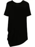 Alchemy asymmetric long-line T-shirt - Black