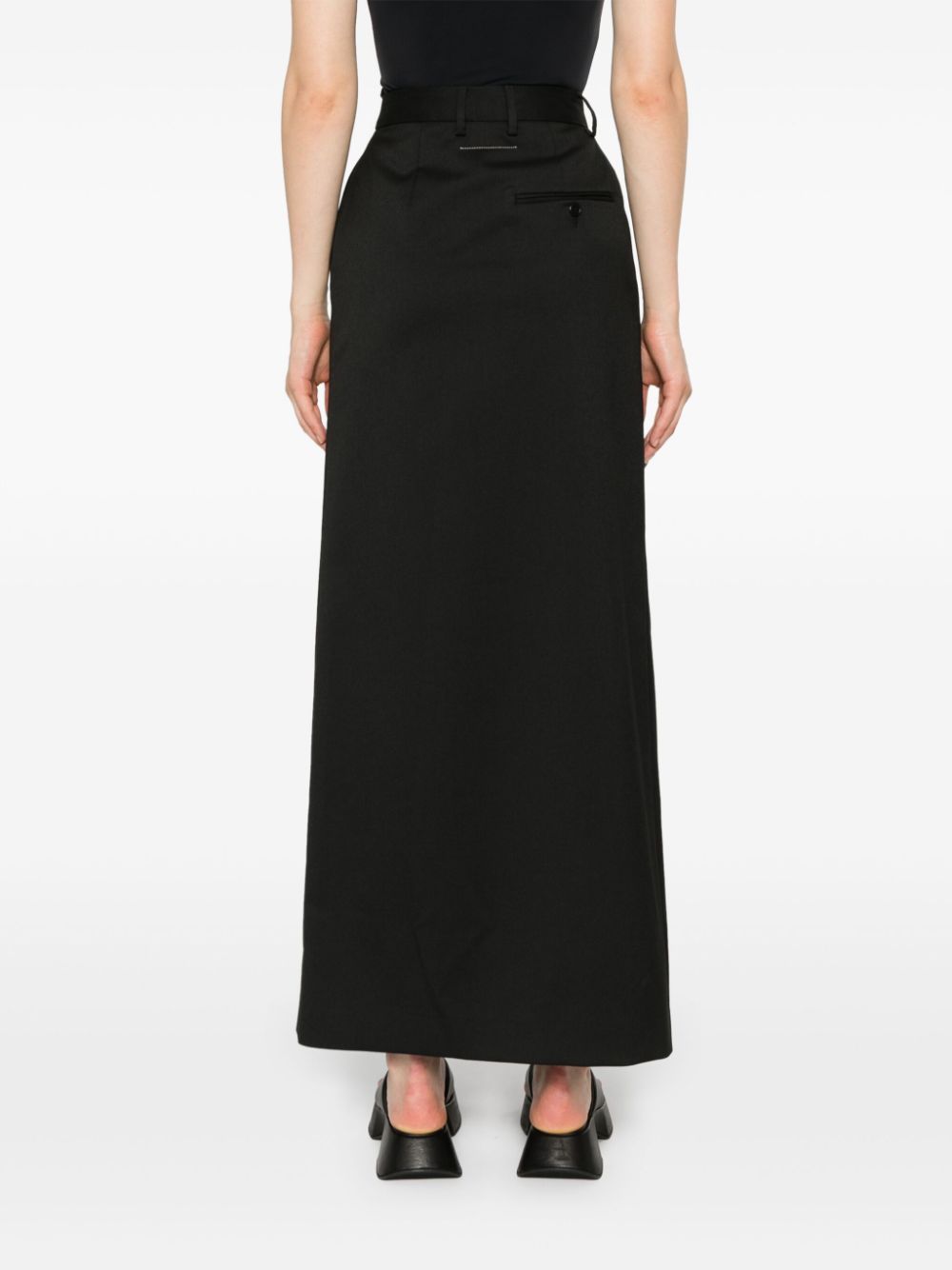 Cheap MM6 Maison Margiela textured maxi skirt Women