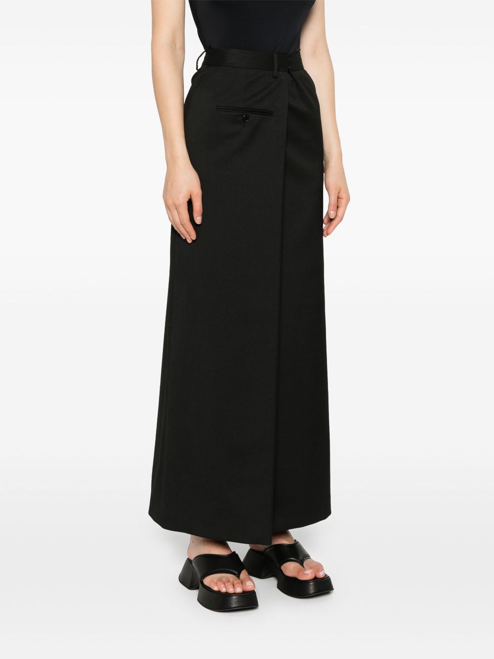 Cheap MM6 Maison Margiela textured maxi skirt Women