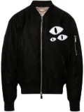 Charles Jeffrey Loverboy eye-patch padded bomber jacket - Black