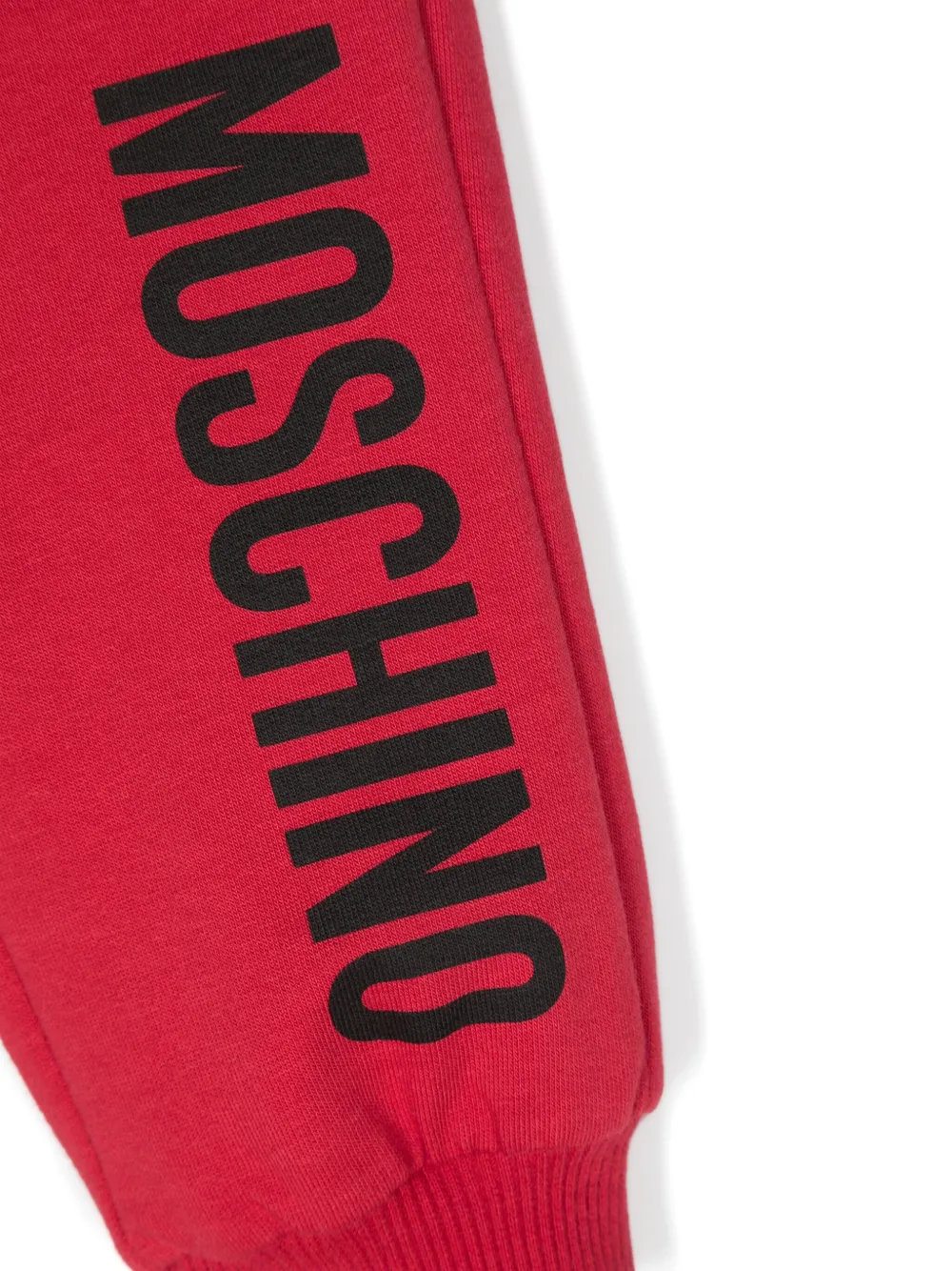 Moschino Kids Trainingsbroek met logoprint Rood