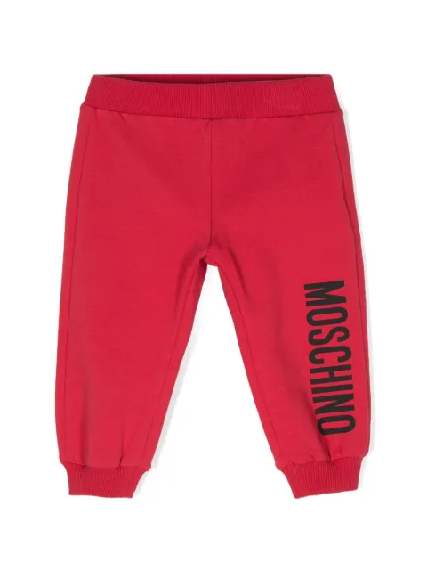 Moschino Kids logo-print track trousers