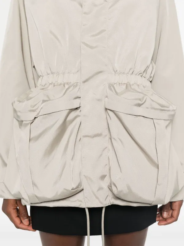 WARDROBE.NYC Drawstring zip-up Parka | Neutrals | FARFETCH