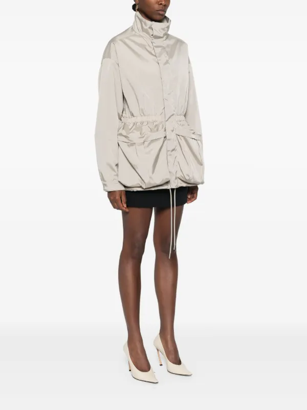 WARDROBE.NYC Drawstring zip-up Parka | Neutrals | FARFETCH