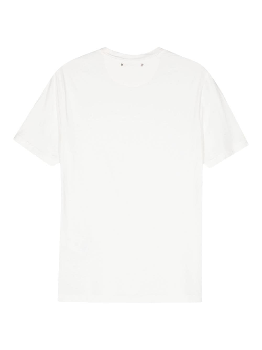 Golden Goose Katoenen T-shirt met ronde hals - Wit