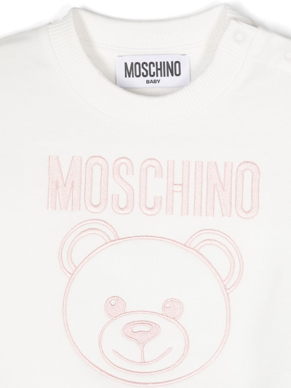 Moschino Kids Sweater met teddybeerprint Wit