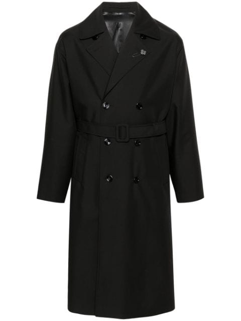 Lardini belted double-breasted trench coat