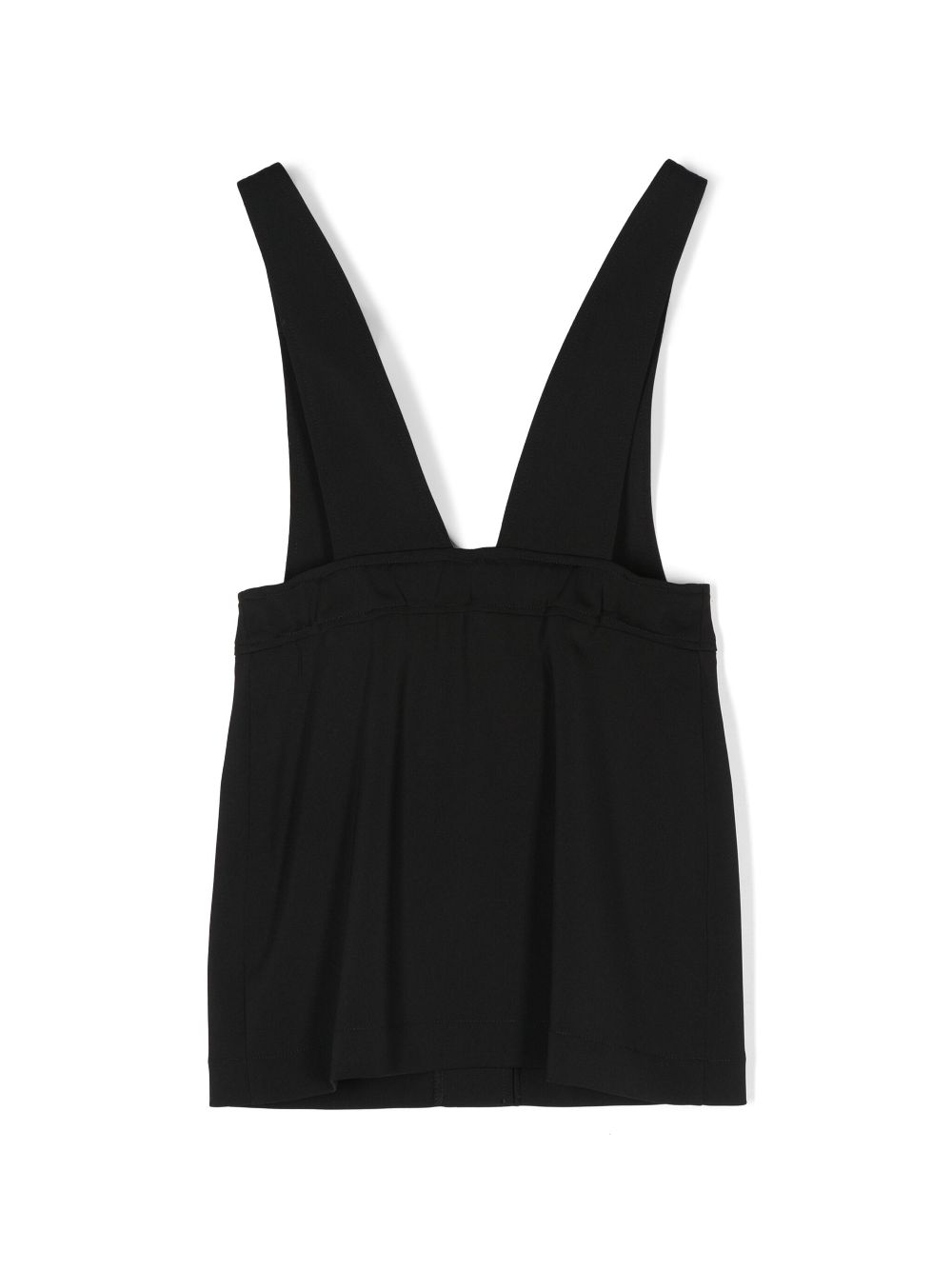 Moschino Kids heart-buttons skirt dungarees - Black