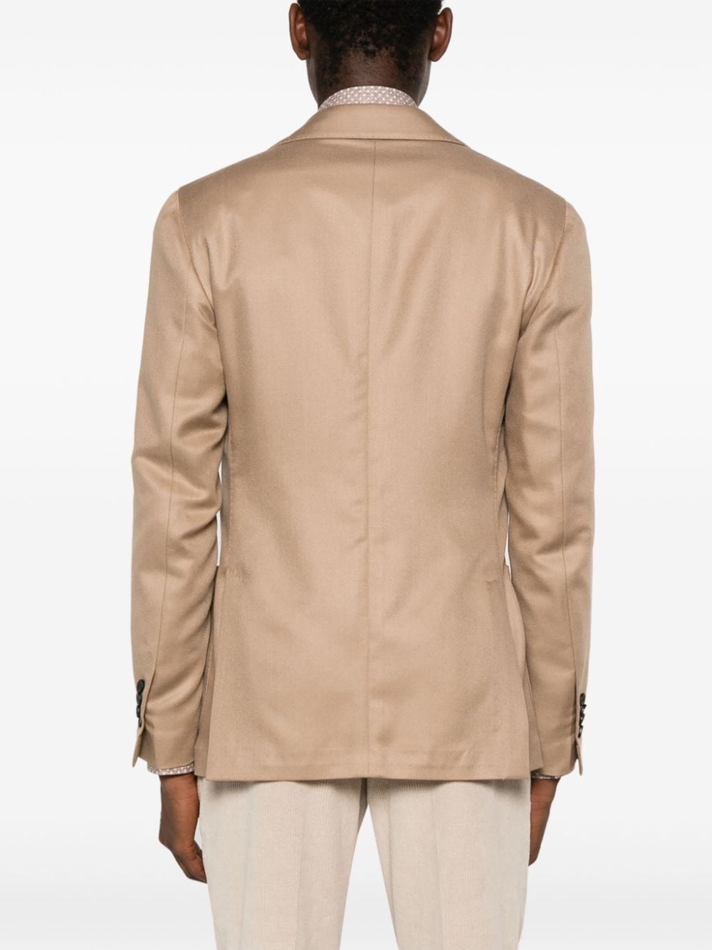 Shop Lardini Brooch-detail Single-breasted Blazer In Neutrals