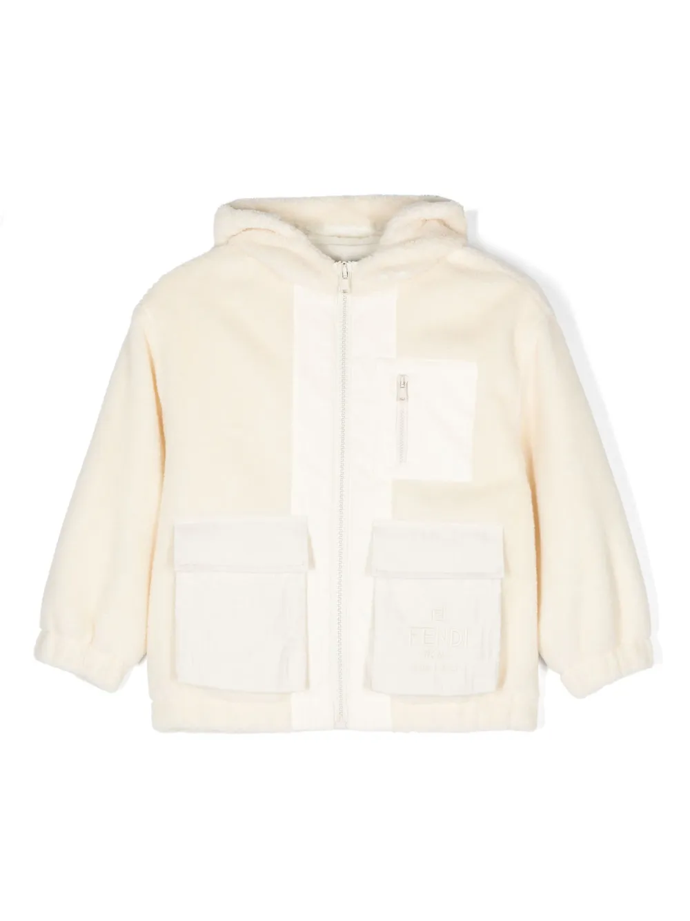 Fendi Kids Giacca con cappuccio | toni neutri | Image 1