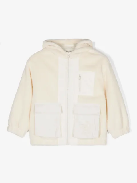Fendi Kids faux-shearling hooded jacket