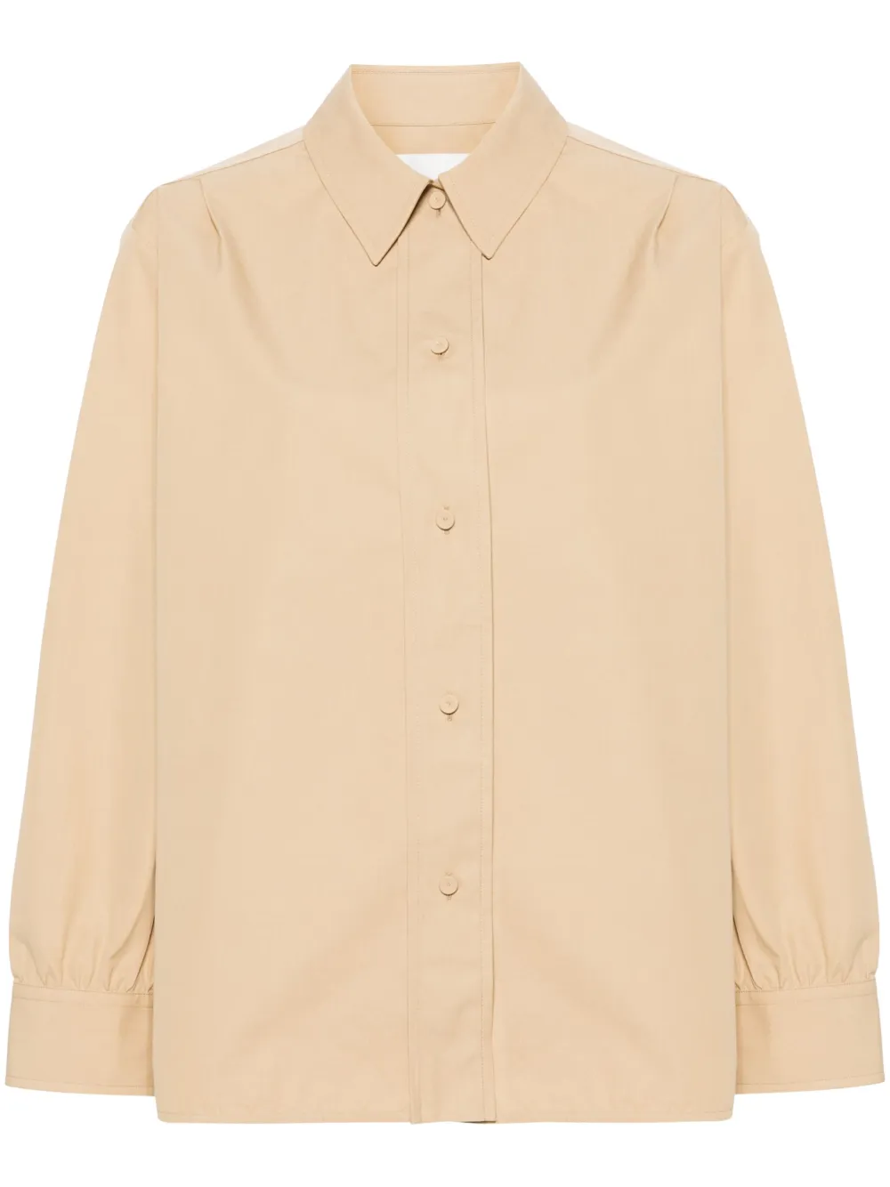 Jil Sander Blouse met gespreide kraag Beige