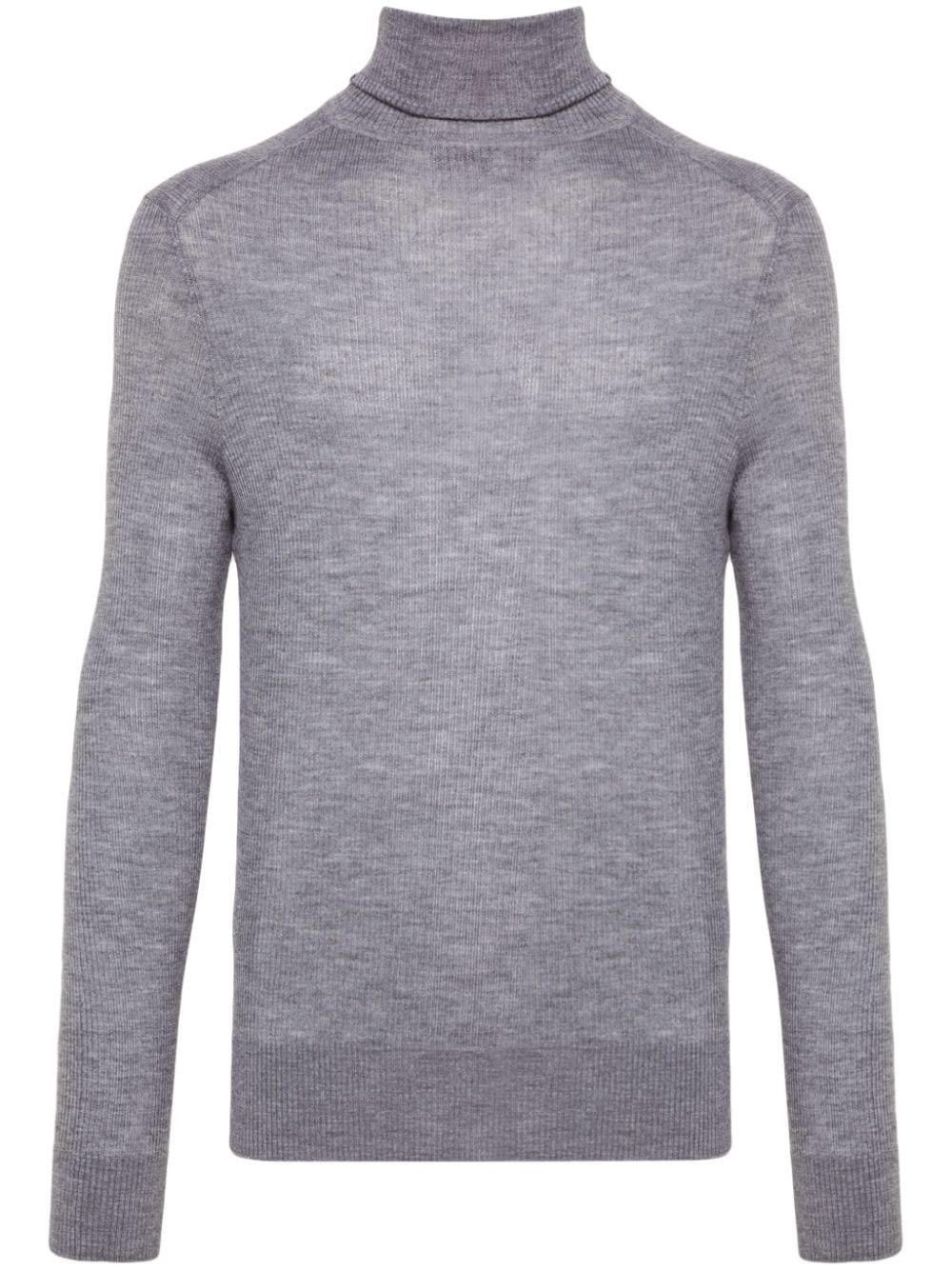 Tom Ford Mélange-effect Jumper In Grey