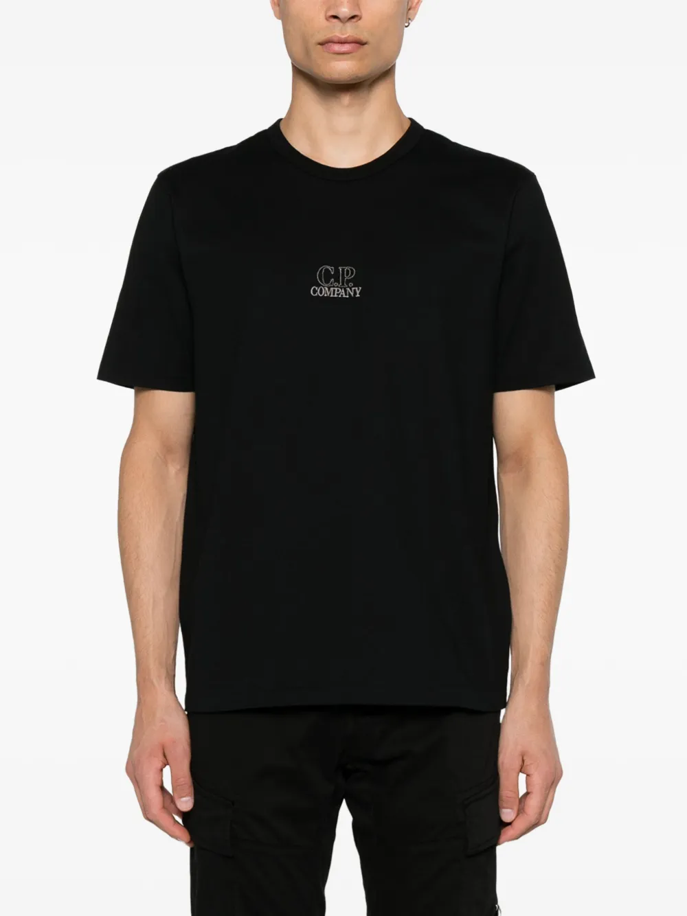 C.P. Company T-shirt met geborduurd logo Zwart