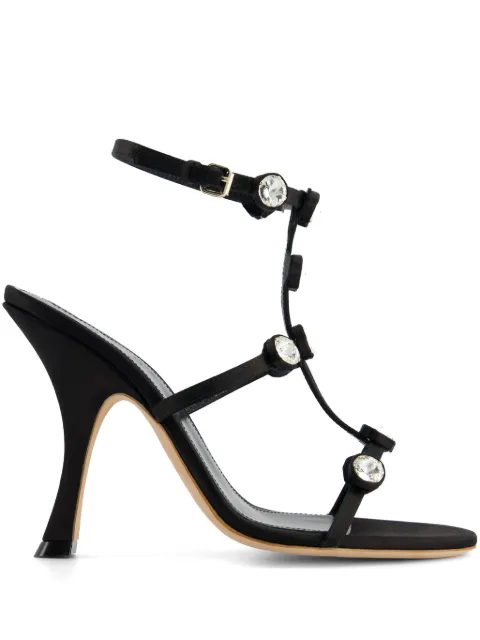 Giambattista Valli 110mm rhinestone-embellished sandals