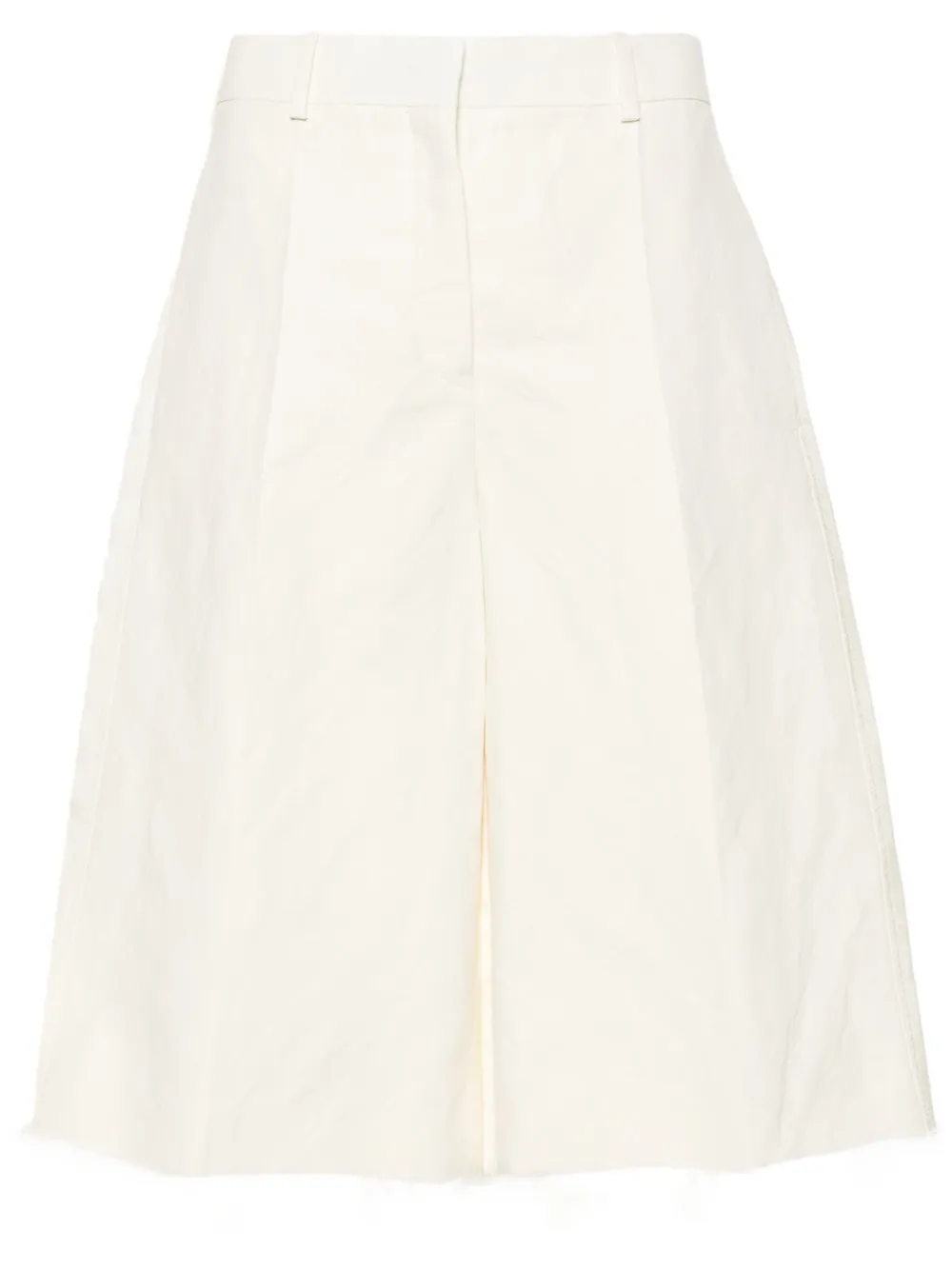 Jil Sander High waist shorts met vlakken Beige