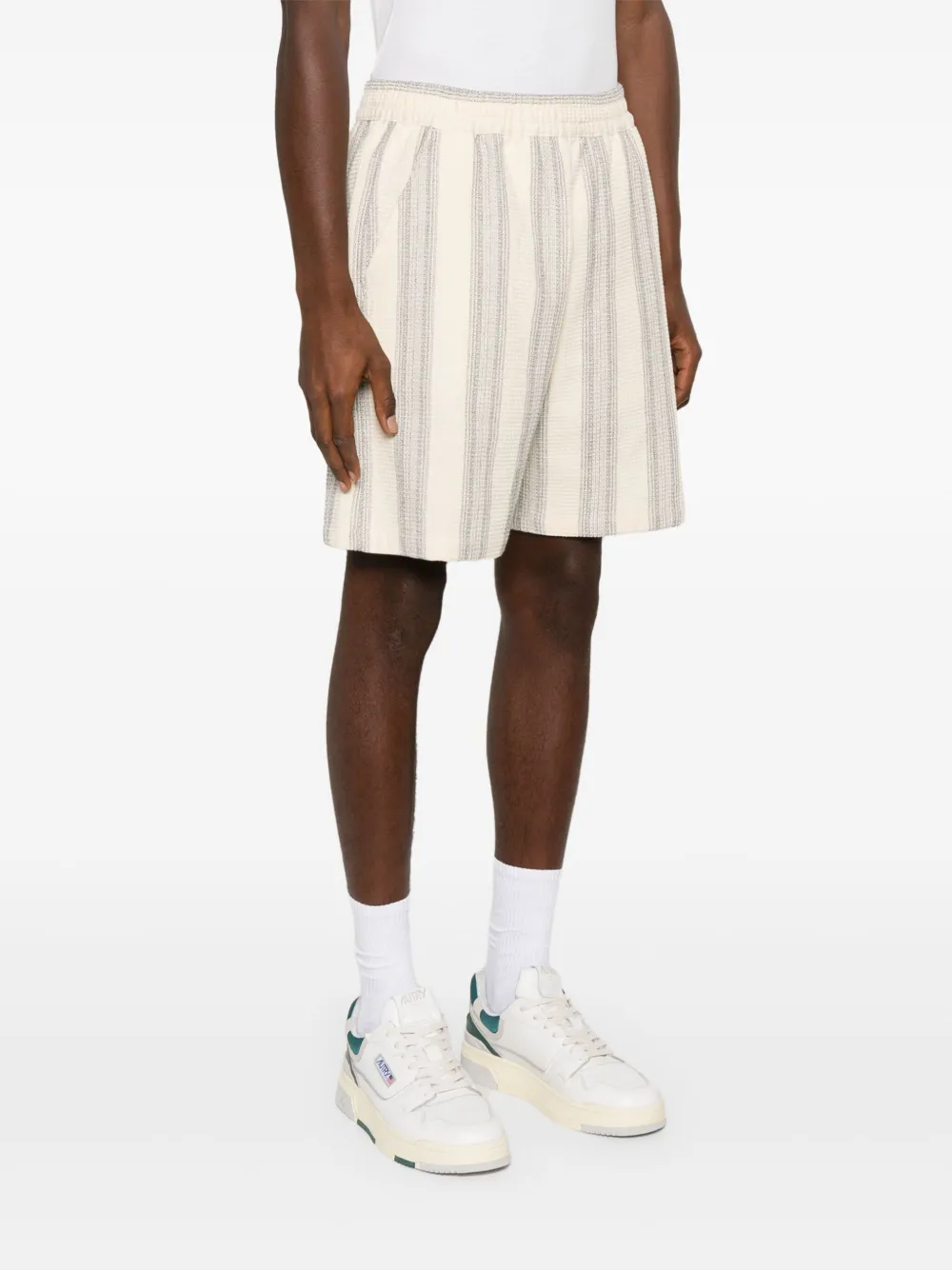 Carhartt WIP Dodson gestreepte shorts Beige