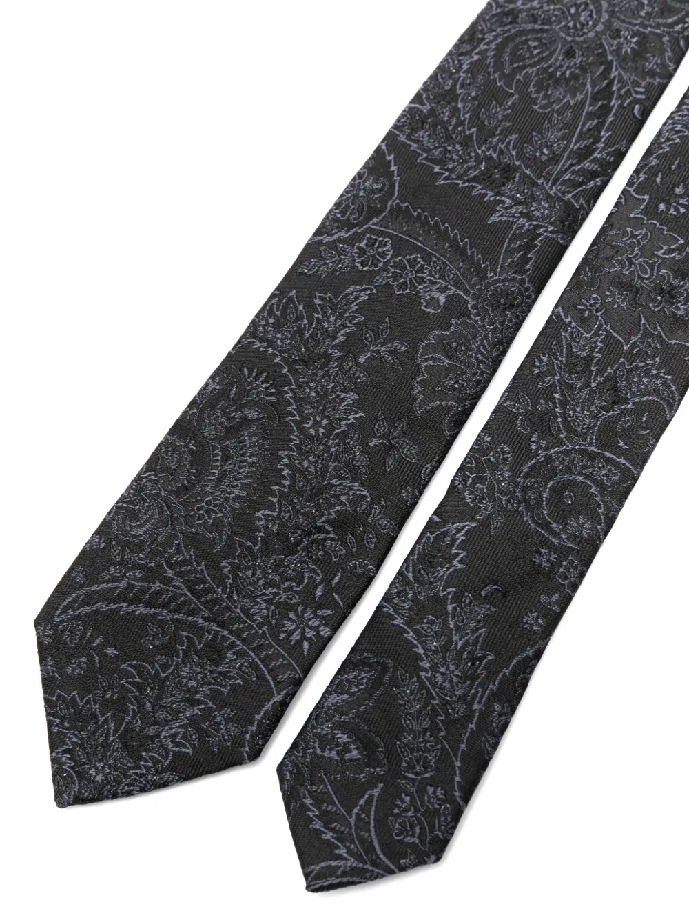 ETRO Stropdas met paisley-jacquard - Zwart