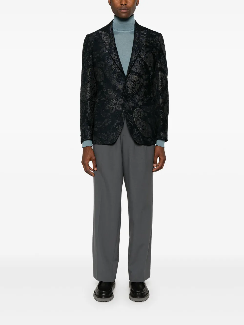 ETRO Blazer met enkele rij knopen - Blauw