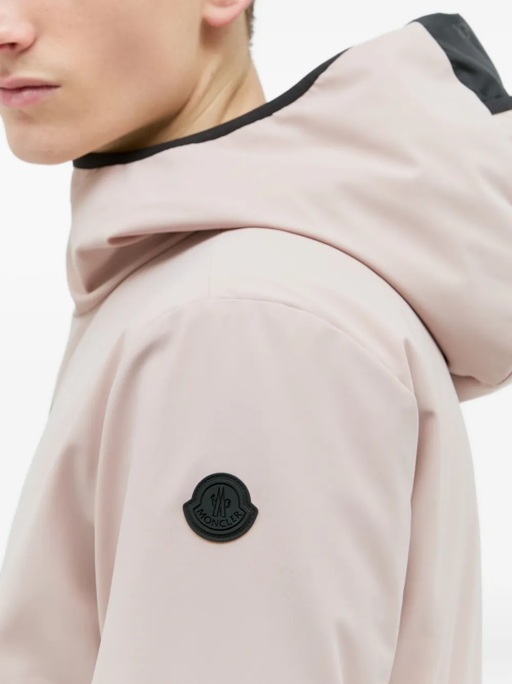 Moncler Dusler Hooded Down Jacket In Pink