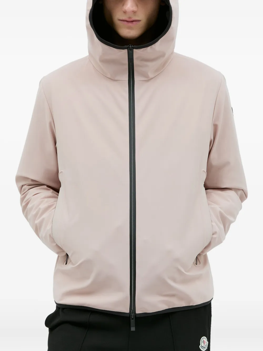 Moncler Dusler Hooded Down Jacket In Pink