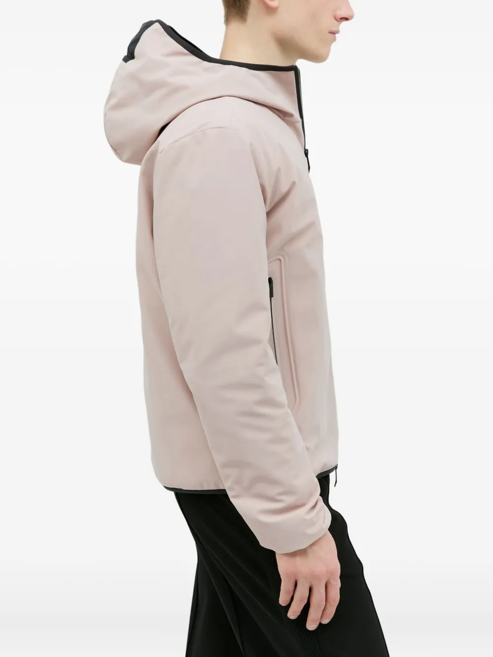 Moncler Dusler Hooded Down Jacket In Pink