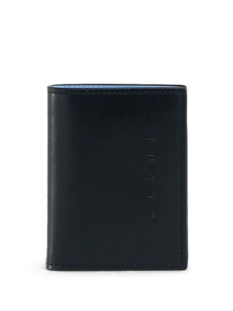 Marni logo-embossed leather wallet Men