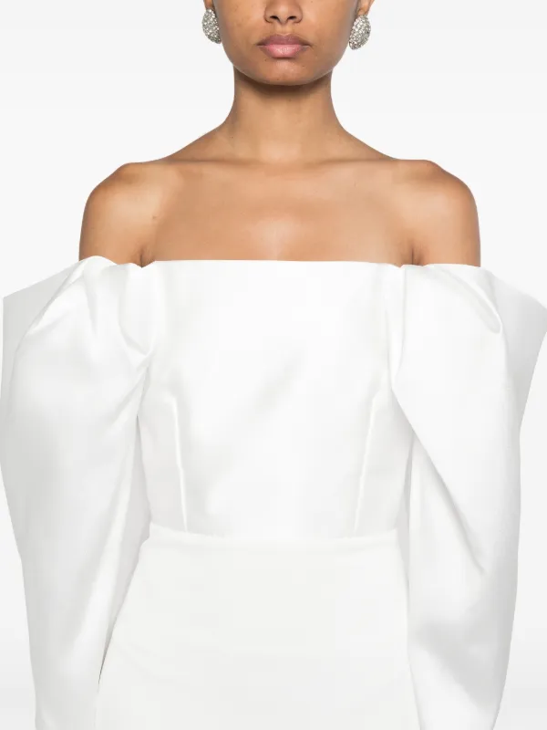 Solace London Melina Maxi Dress | Neutrals | FARFETCH