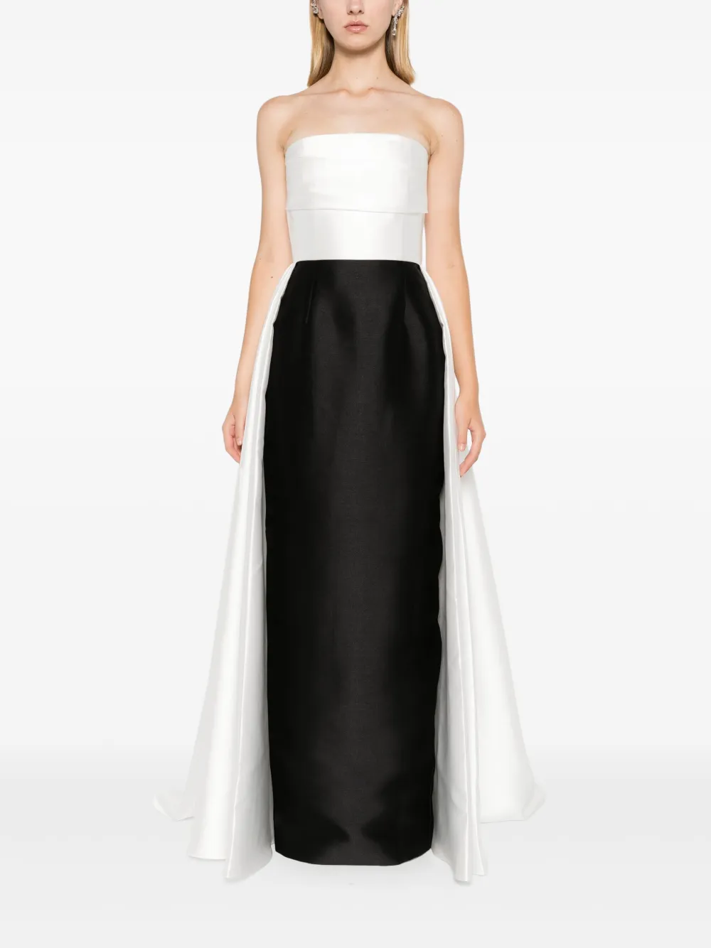 Solace London Tiffany strapless gown - Zwart