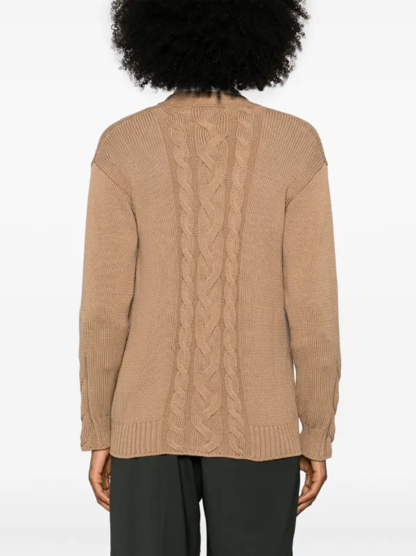 S Max Mara Lukas カーディガン | ブラウン | FARFETCH JP