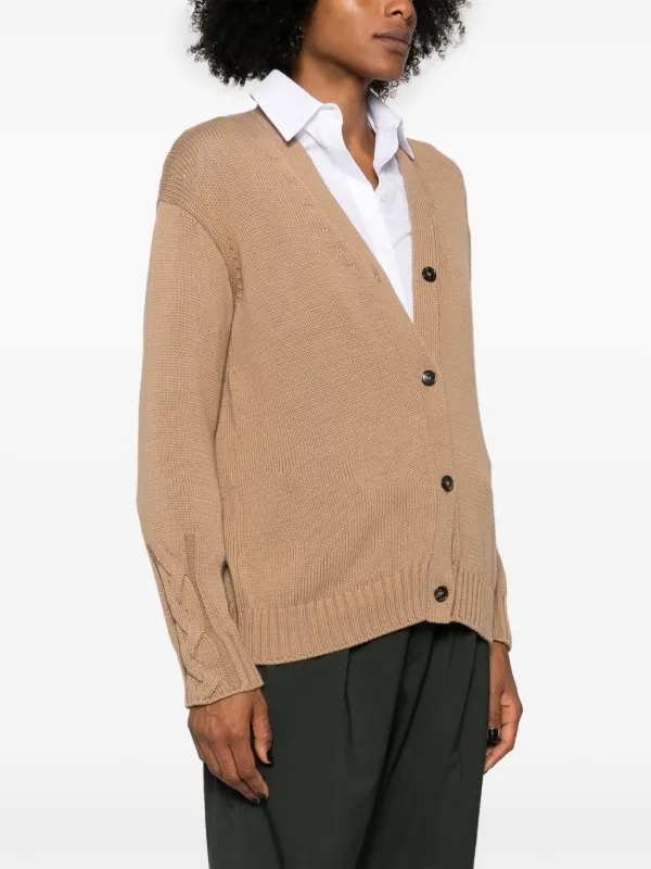 S Max Mara Lukas カーディガン | ブラウン | FARFETCH JP