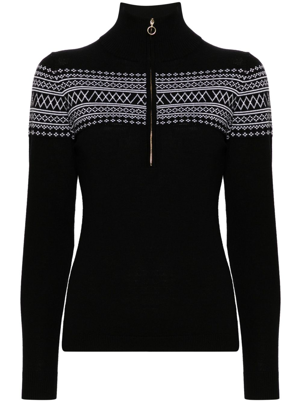 We Norwegians zip-up sweater - Black